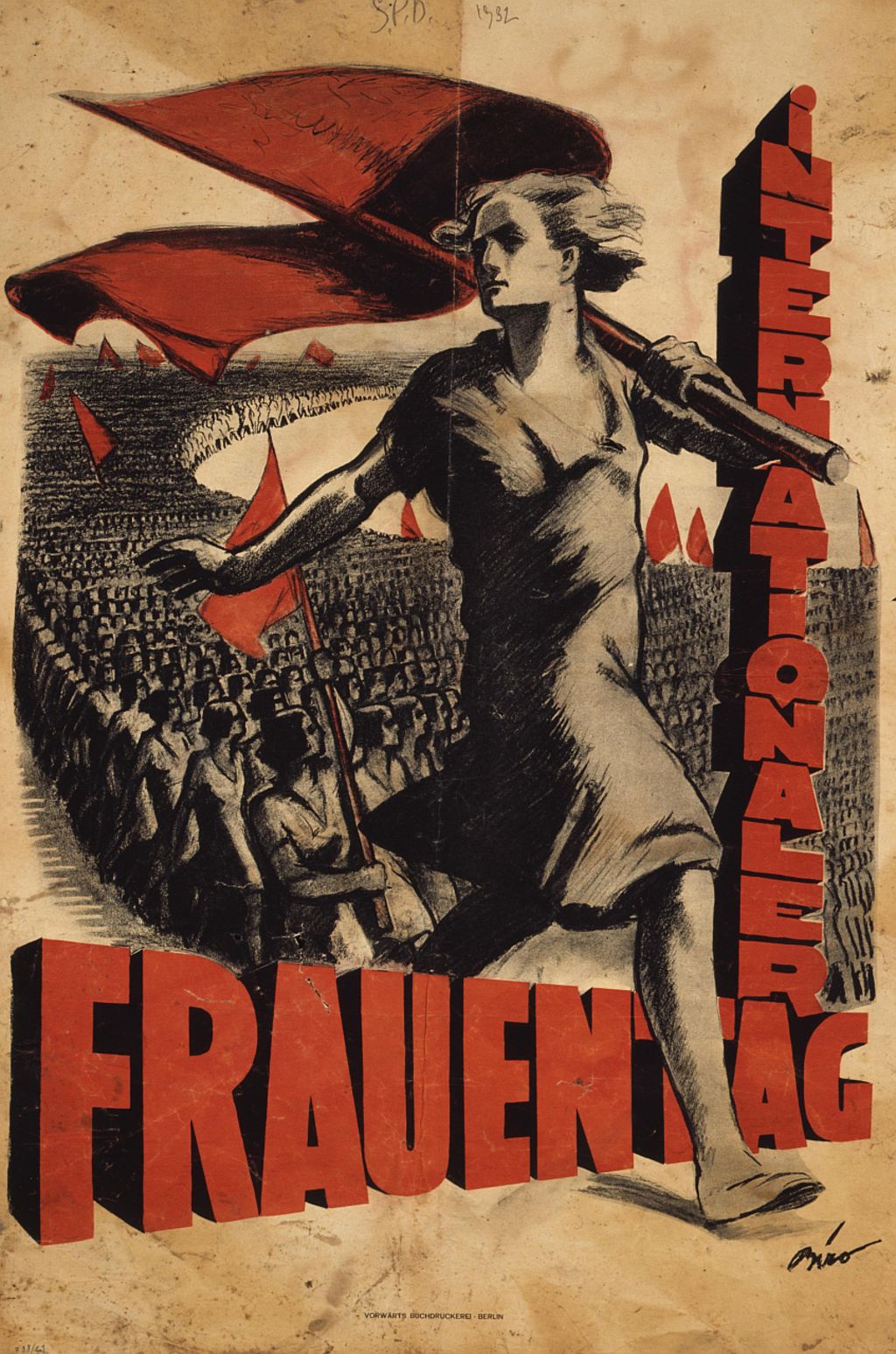 Plakat zum Internationalen Frauentag 1932