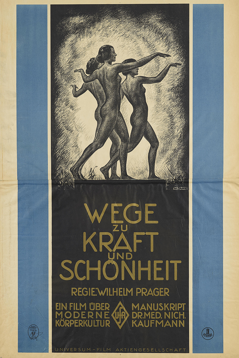 Werbung für den Film "Wege zu Kraft und Schönheit", 1926