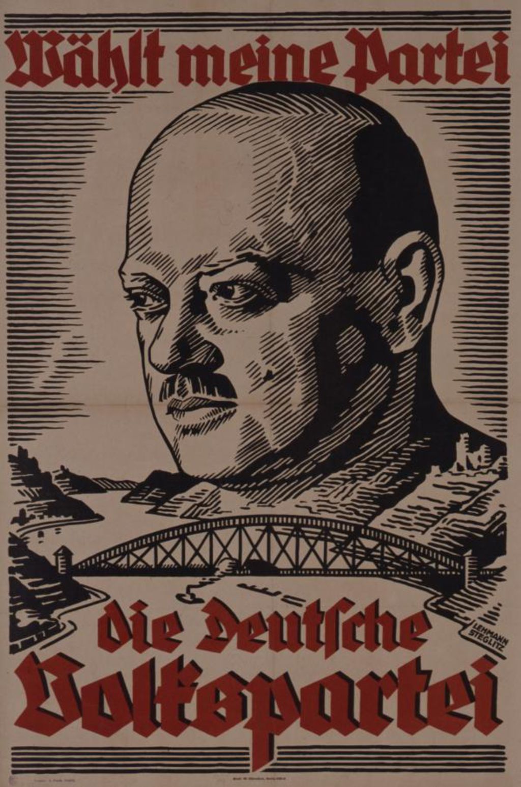 Exponat: Plakat: Deutsche Volkspartei, 1930