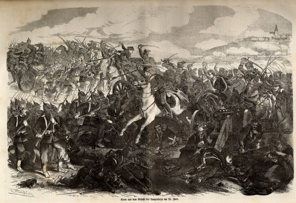 Grafik: Gefecht bei Langensalza, 1866