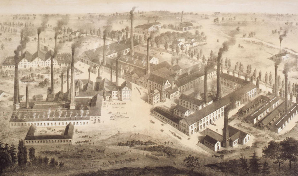 Grafik: Krupp'sche Gussstahlfabrik, 1861