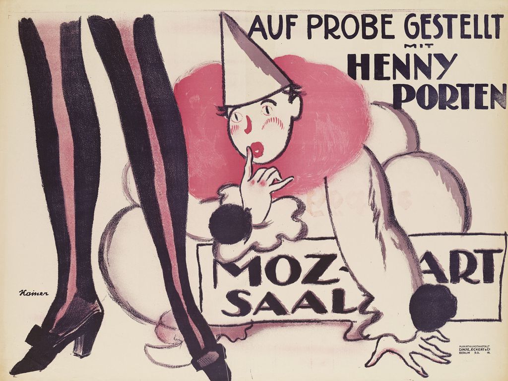 Plakat zum Film "Auf Probe gestellt", 1918