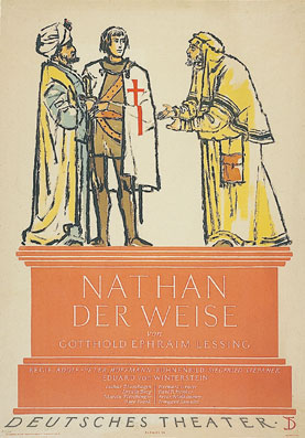 vergrößertes Plakat Nathan der Weise