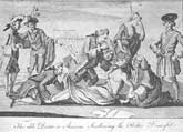 view caricature from  "The London magazine"