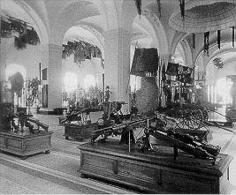 Weltkriegsausstellung im Obergescho&szlig; 
des Zeughauses (nach 1934)