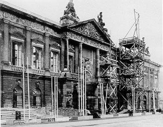 Wiederaufbau der S&uuml;dseite des Zeughauses