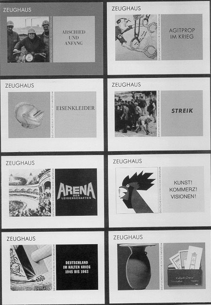 Auswahl von Ausstellungs-Ankündigungen 
des Deutschen Historischen Museums von 1991/92