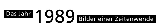 Ausstellungslogo - Das Jahr 1989. Bilder einer Zeitenwende