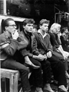 Drehpause des Films "Die Halbstarken"