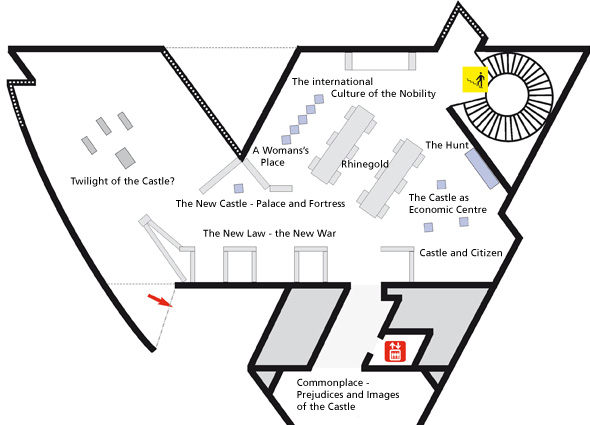 Floor Plan I. M. Pei Building - second floors - German Historical Museum