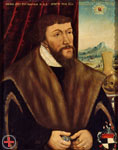 Doppelporträt eines patrizischen Ehepaares, wohl beide 1550 (DHM)