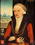 Doppelporträt eines patrizischen Ehepaares, wohl beide 1550 (DHM)