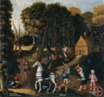 Der Sächsische Prinzenraub durch den Ritter Kunz von Kauffungen, 16. Jh. (DHM)