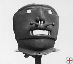 Kleinere Vergehen wurden durch das Tragen einer Schandmaske geahndet, 17. Jh. (DHM)