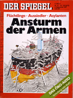 Zeitschrift »Der Spiegel« mit dem Titel »Ansturm der Armen«