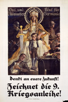 Plakat mit einem Aufruf zur Zeichnung von Kriegsanleihen