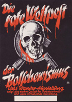 Plakat zu einer anti-bolschewistischen Ausstellung.