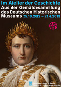 Ausstellungsplakat – Im Atelier der Geschichte. Aus der Gemäldesammlung des Deutschen Historischen Museums