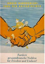 SED-Plakat gegen die Westintegration der BRD, 1951