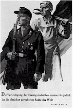 Plakat der SED zur Verteidigung der Republik, 1952