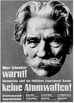 Plakat des Arbeitsausschusses "Kampf dem Atomtod", 1958
