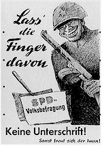 CDU-Plakat gegen Volksbefragung zur Atomrüstung, 1958
