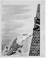 "Die Mauer ist strker" - Karikatur von 1951