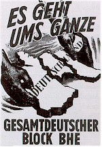 Plakat des Gesamtdeutschen Blocks, 1957