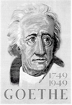 Plakat zu Goethefeiern 1949
