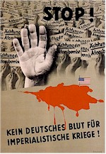 Plakat zur �chtung der Atombombe, 1950