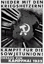 Plakat von John Heartfield zum 1. Mai 1932