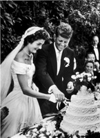 Die Hochzeit von John F. Kennedy und Jacqueline Lee Bouvier,  12. September 1953