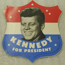 Wahlkampfbutten und Sticker, 1960