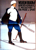 Wilhelm Braun und Cie  Massgeschft fr Mode und Sport, Werbung eines Mode- und Sportkleidungsgeschftes, vor 1907  DHM