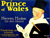 Prince of Wales, Werbung eines Herrenausstatters, vor 1914  DHM