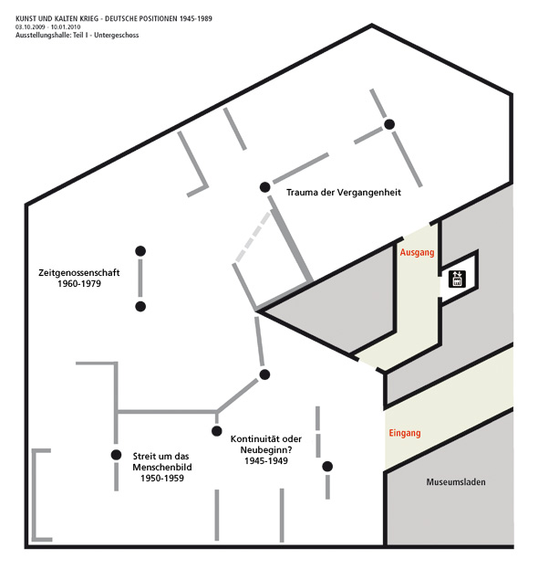 Grundriss der Ausstellung