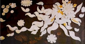 Detail der Wanddekoration Westseite