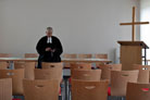 Pfarrer Johannes Friedrich, ehemals bayerischer Landesbischof, in der Pfarrgemeinde Bertholdsdorf im Landkreis Ansbach,  EKDkultur/ Jacob Ganslmeier