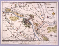 Plan der alliierten Armee bei der Belagerung von Mainz