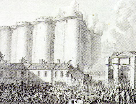 Der Sturm auf die Bastille in Paris am 14. Juli 1789
