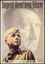 Werbeplakat für den Eintritt in die Hitler-Jugend