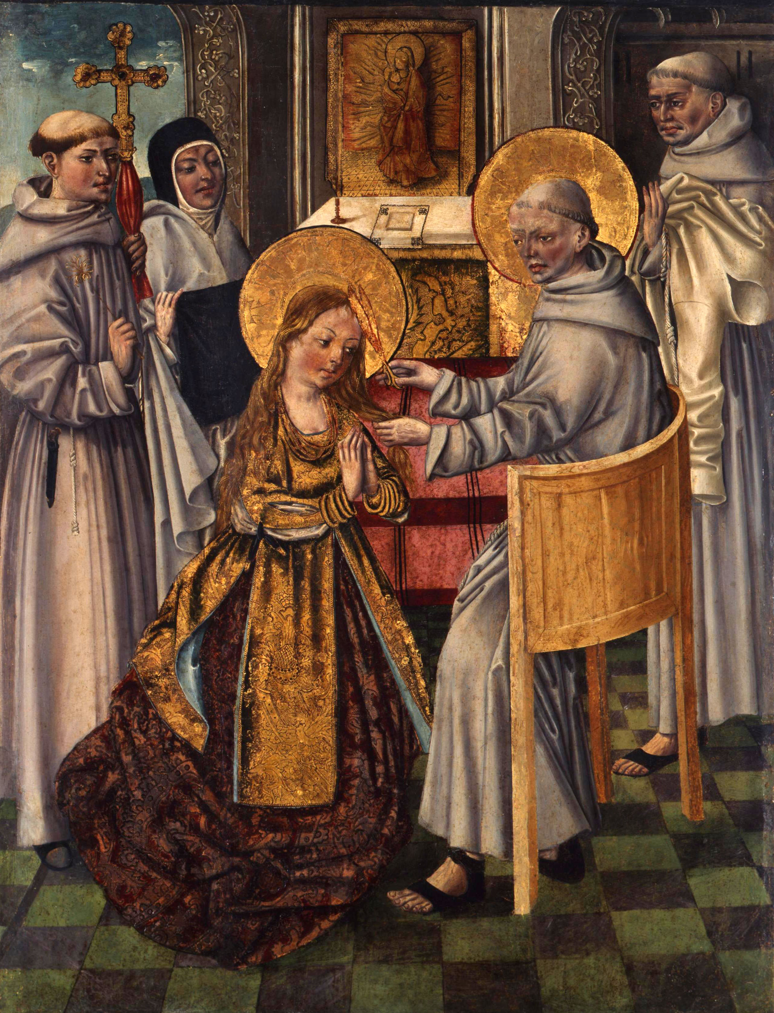 Der Eintritt der heiligen Klara ins Kloster
