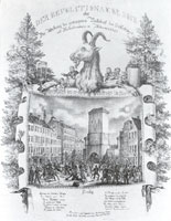 Der revolutionaere Bock, Gustav Wilhelm Kraus 1844