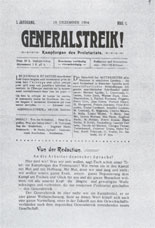 Generalstreik! Kampforgan des Proletariats, 1904
