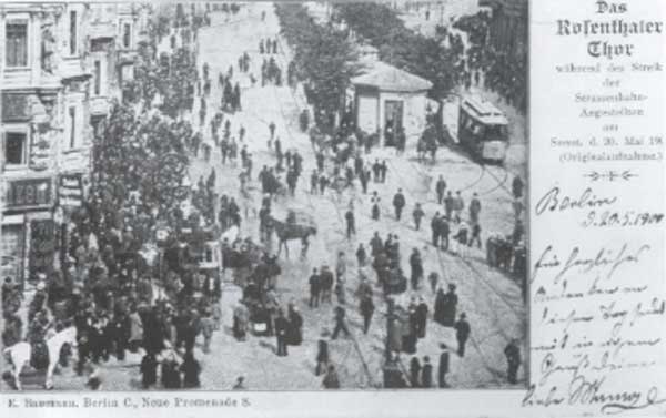 Streik der Straßenbahn-Angestellten