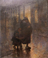 De Werkstaking (Triptychon, linke Seite), Hendrik Luyten 1888