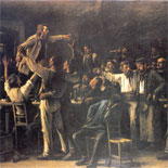 Szrájk (Streik), Mihály von Munkácsy 1895