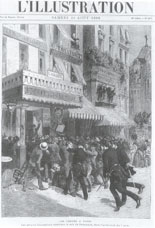 Streikende Kellner in Paris, 1888