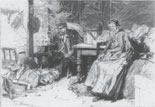 Wohnung eines Knopfdreherehepaares in Paris,
                1886