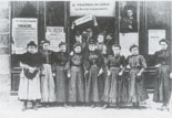Streikende Schuharbeiterinnen, Fougères 1906